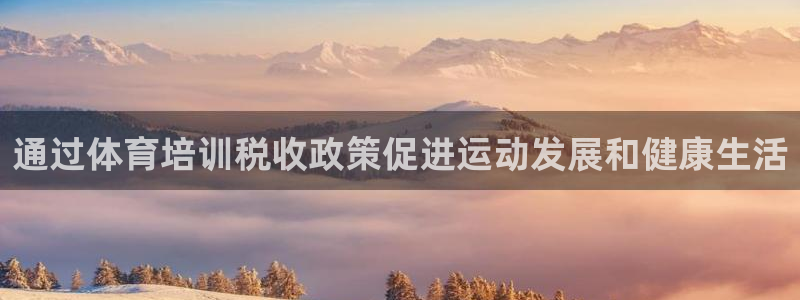 焦点娱乐官方网站下载安装：通过体育培训税收政策促进运