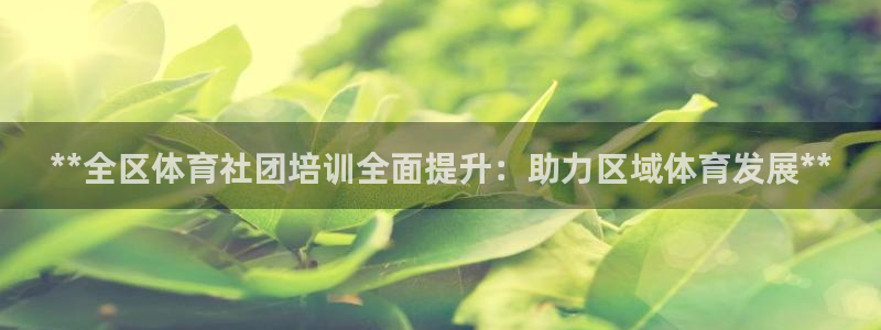 焦点娱乐平台最高待遇：**全区体育社团培训全面提升：